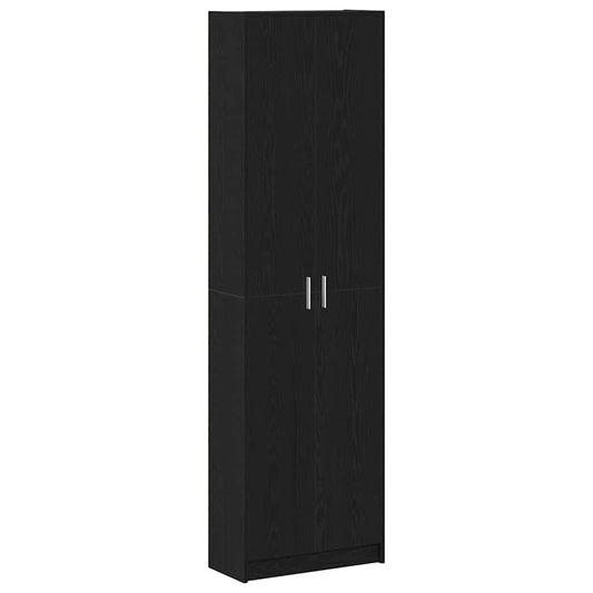 vidaXL Wardrobe Black Oak 55 x 25 x 189 cm Engineered Wood 2