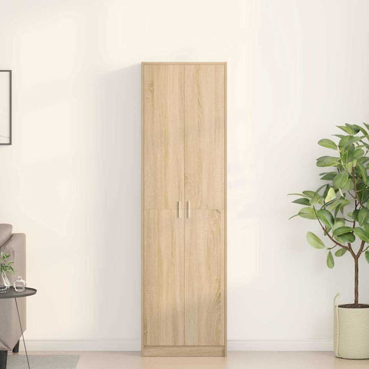 vidaXL Wardrobe Sonoma Oak 55 x 25 x 189 cm Engineered Wood 1