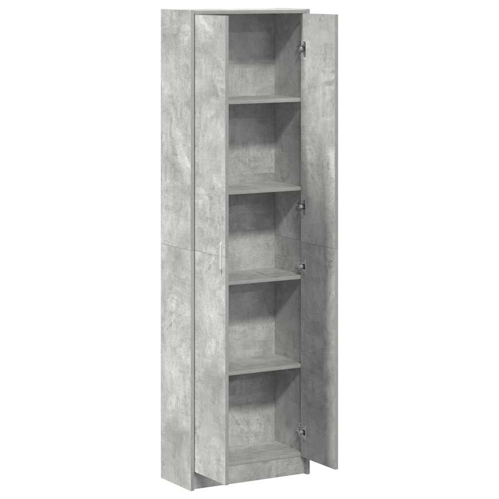 vidaXL Wardrobe Concrete Grey 55 x 25 x 189 cm Engineered Wood 5