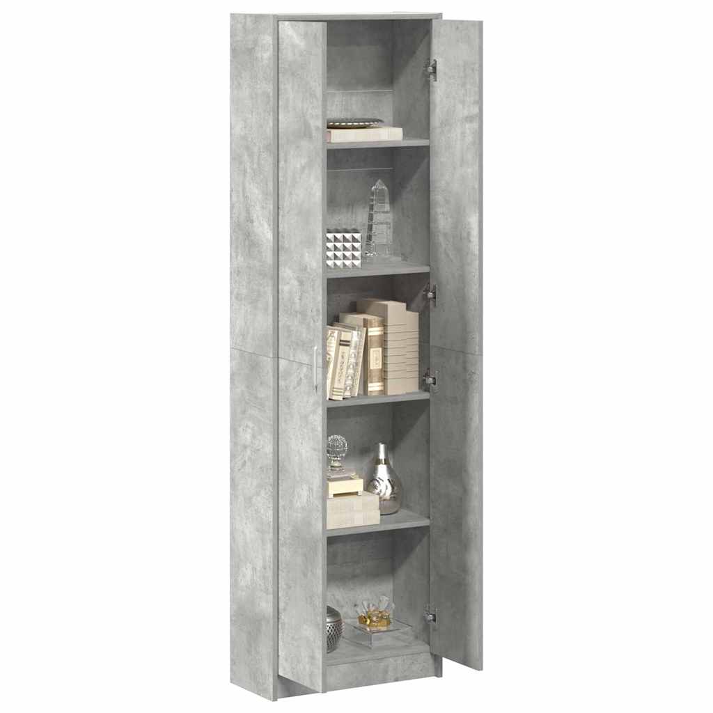 vidaXL Wardrobe Concrete Grey 55 x 25 x 189 cm Engineered Wood 3