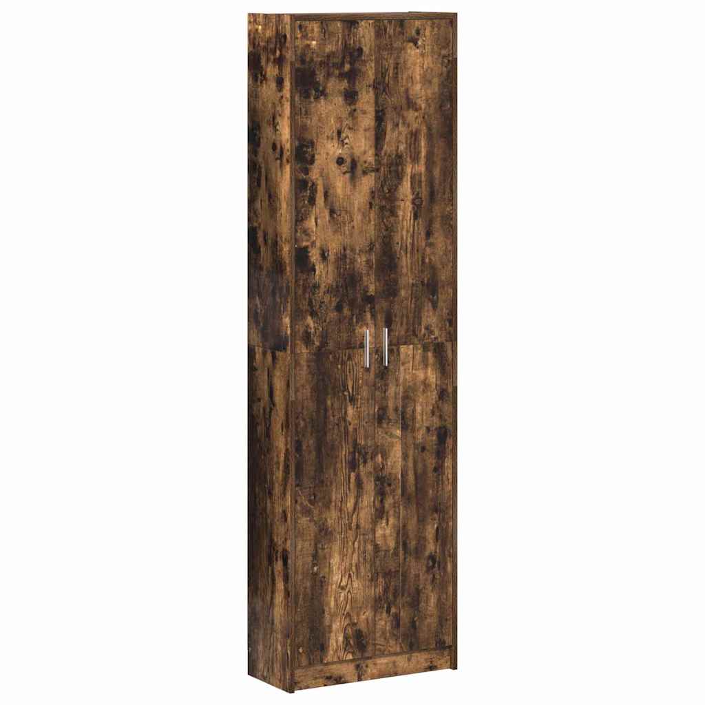 vidaXL Wardrobe Smoked Oak 55 x 25 x 189 cm Engineered Wood 2