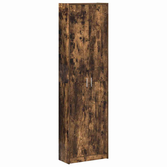 vidaXL Wardrobe Smoked Oak 55 x 25 x 189 cm Engineered Wood 2