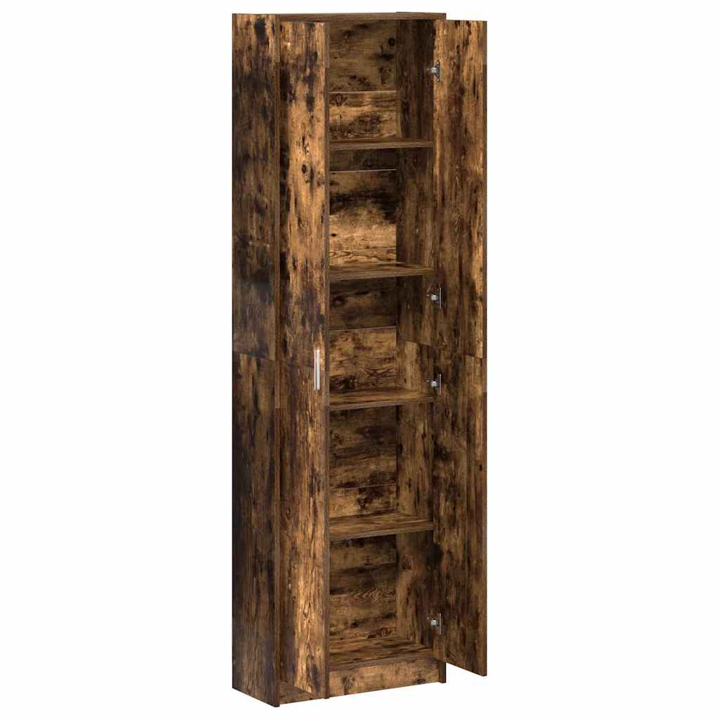 vidaXL Wardrobe Smoked Oak 55 x 25 x 189 cm Engineered Wood 5