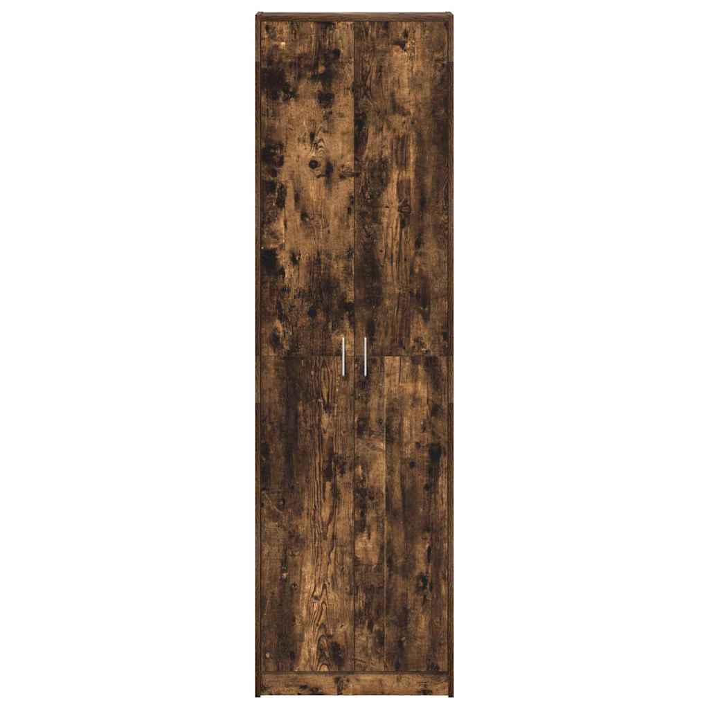 vidaXL Wardrobe Smoked Oak 55 x 25 x 189 cm Engineered Wood 6
