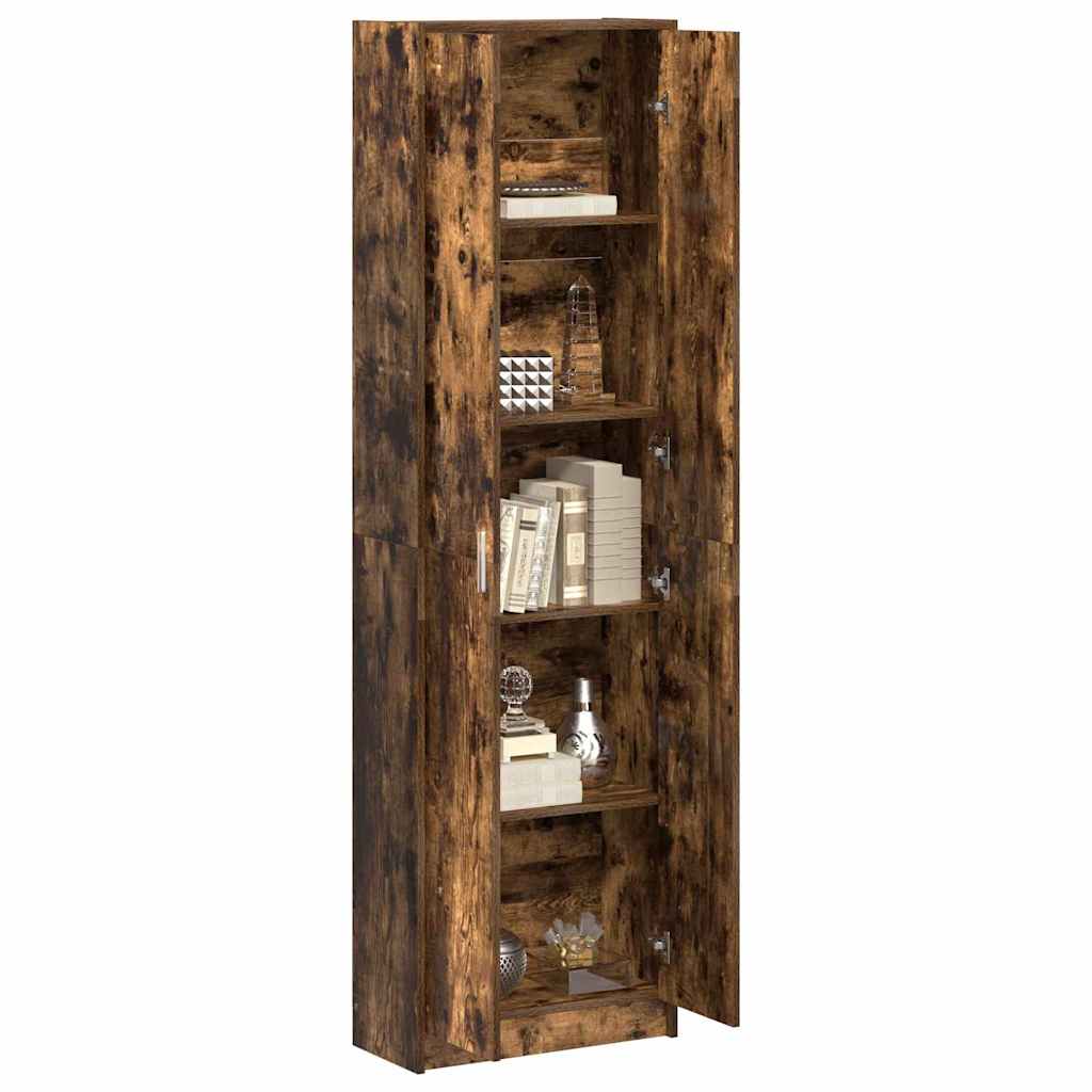 vidaXL Wardrobe Smoked Oak 55 x 25 x 189 cm Engineered Wood 3