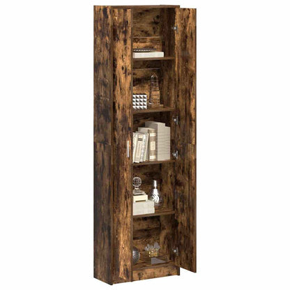 vidaXL Wardrobe Smoked Oak 55 x 25 x 189 cm Engineered Wood 3