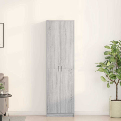 vidaXL Wardrobe Grey Sonoma 55 x 25 x 189 cm Engineered Wood 1