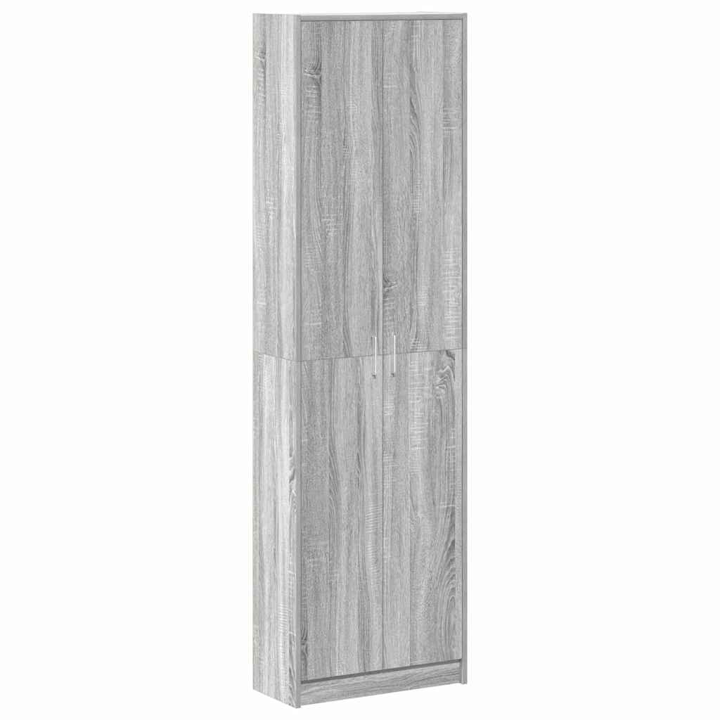 vidaXL Wardrobe Grey Sonoma 55 x 25 x 189 cm Engineered Wood 2