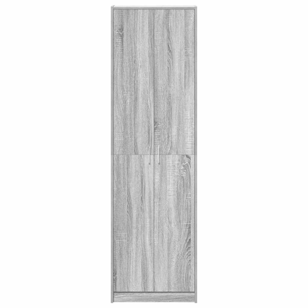 vidaXL Wardrobe Grey Sonoma 55 x 25 x 189 cm Engineered Wood 6