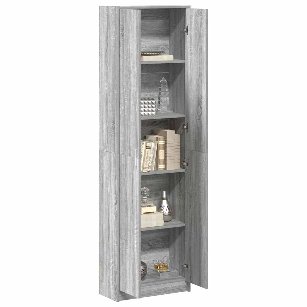vidaXL Wardrobe Grey Sonoma 55 x 25 x 189 cm Engineered Wood 3