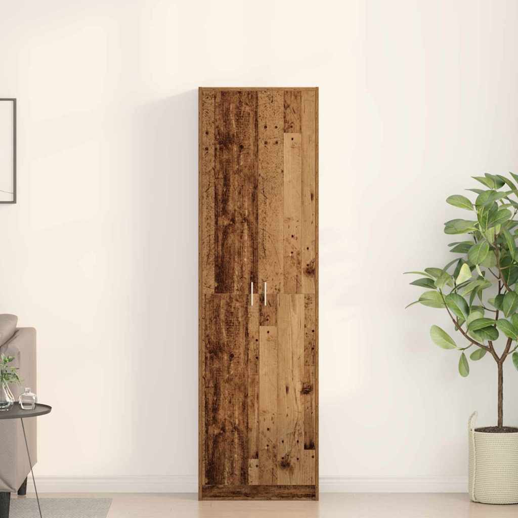 vidaXL Wardrobe Old Wood 55 x 25 x 189 cm Engineered Wood 1