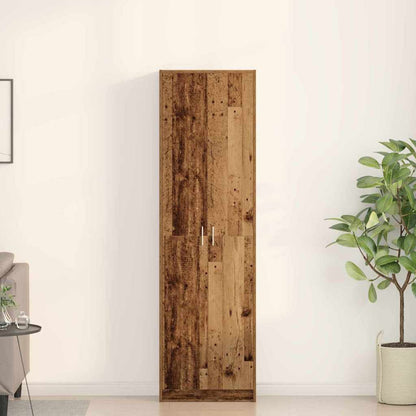 vidaXL Wardrobe Old Wood 55 x 25 x 189 cm Engineered Wood 1