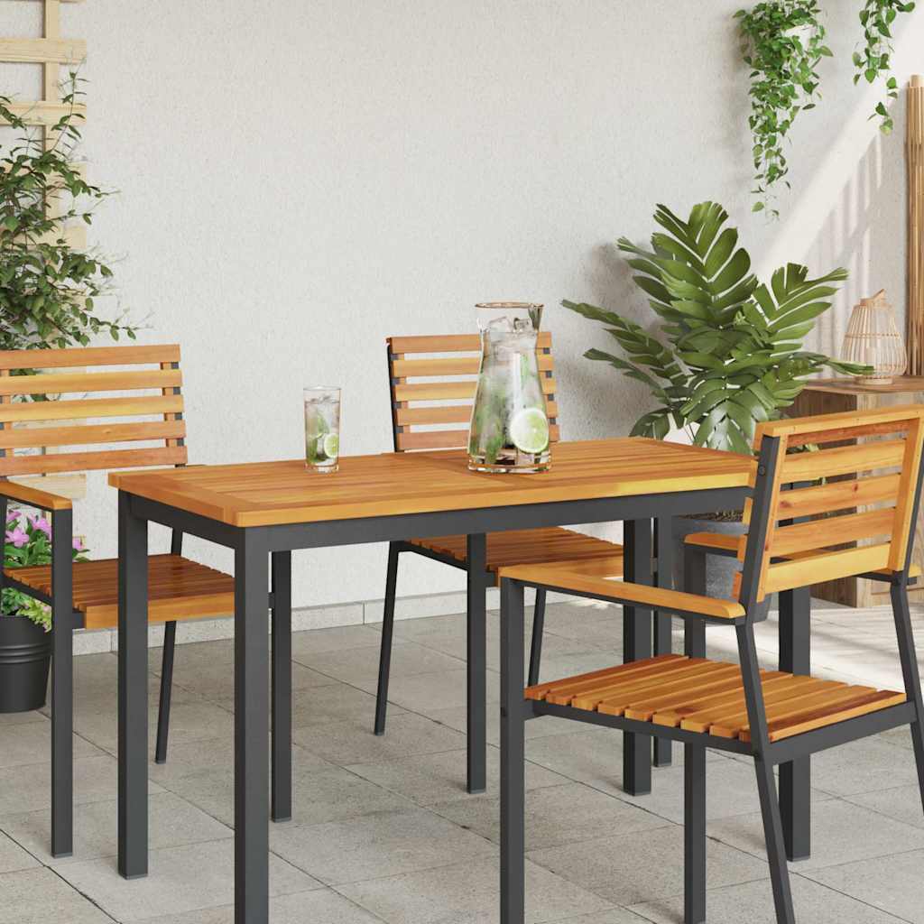 vidaXL Table Top Oil Natural 110 x 55 x 2 cm Solid Acacia Wood 3