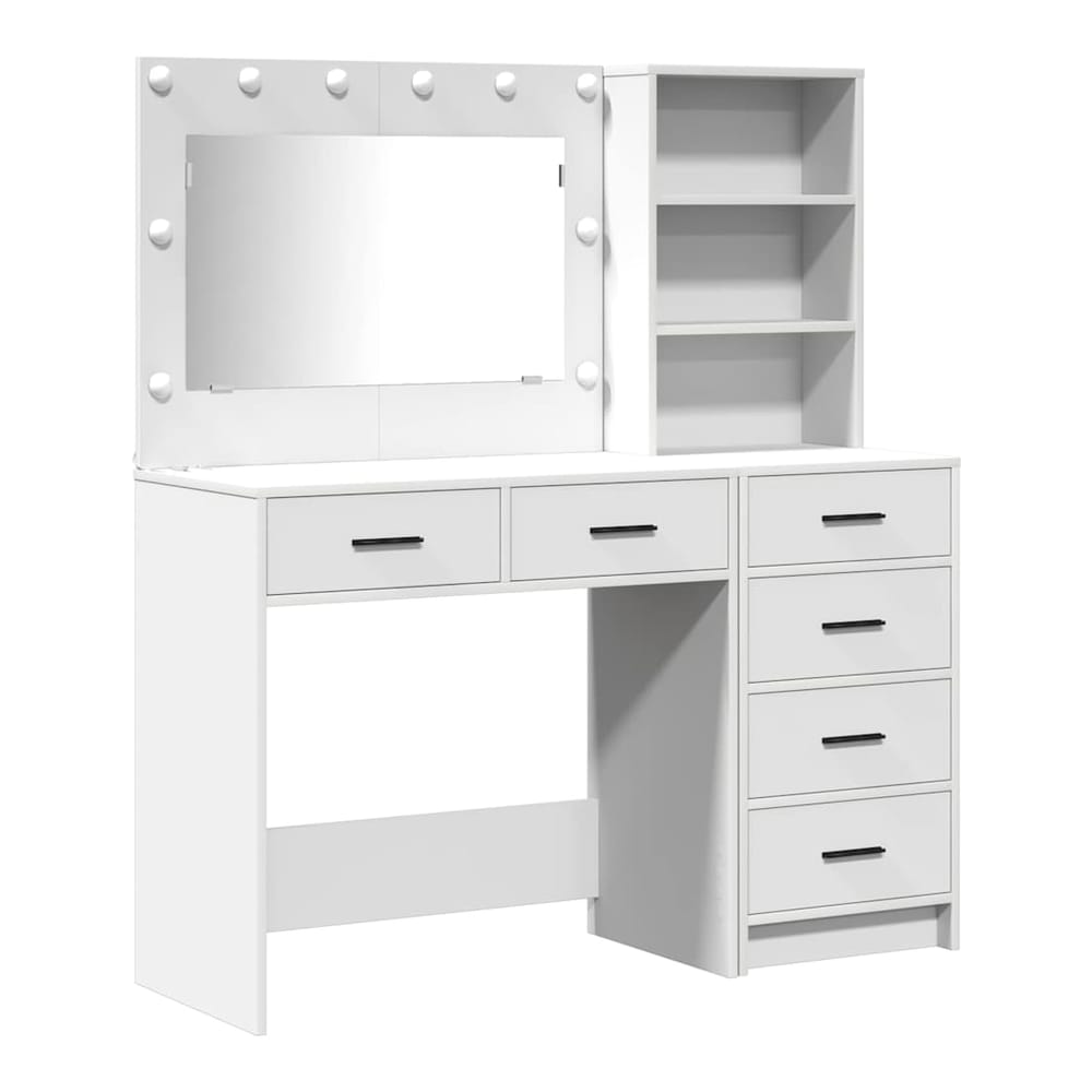 Dressing Table 2 pcs Brown 78.5 x 41 x 135 cm Engineered Wood White