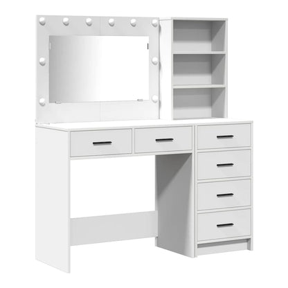 Dressing Table 2 pcs Brown 78.5 x 41 x 135 cm Engineered Wood White