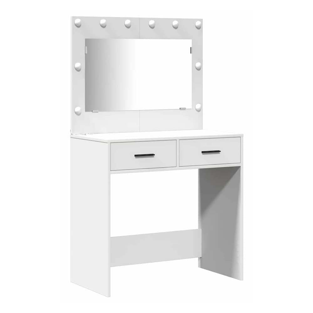Dressing Table 2 pcs Brown 78.5 x 41 x 135 cm Engineered Wood White