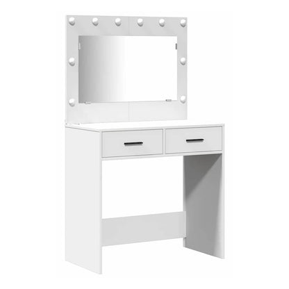 Dressing Table 2 pcs Brown 78.5 x 41 x 135 cm Engineered Wood White