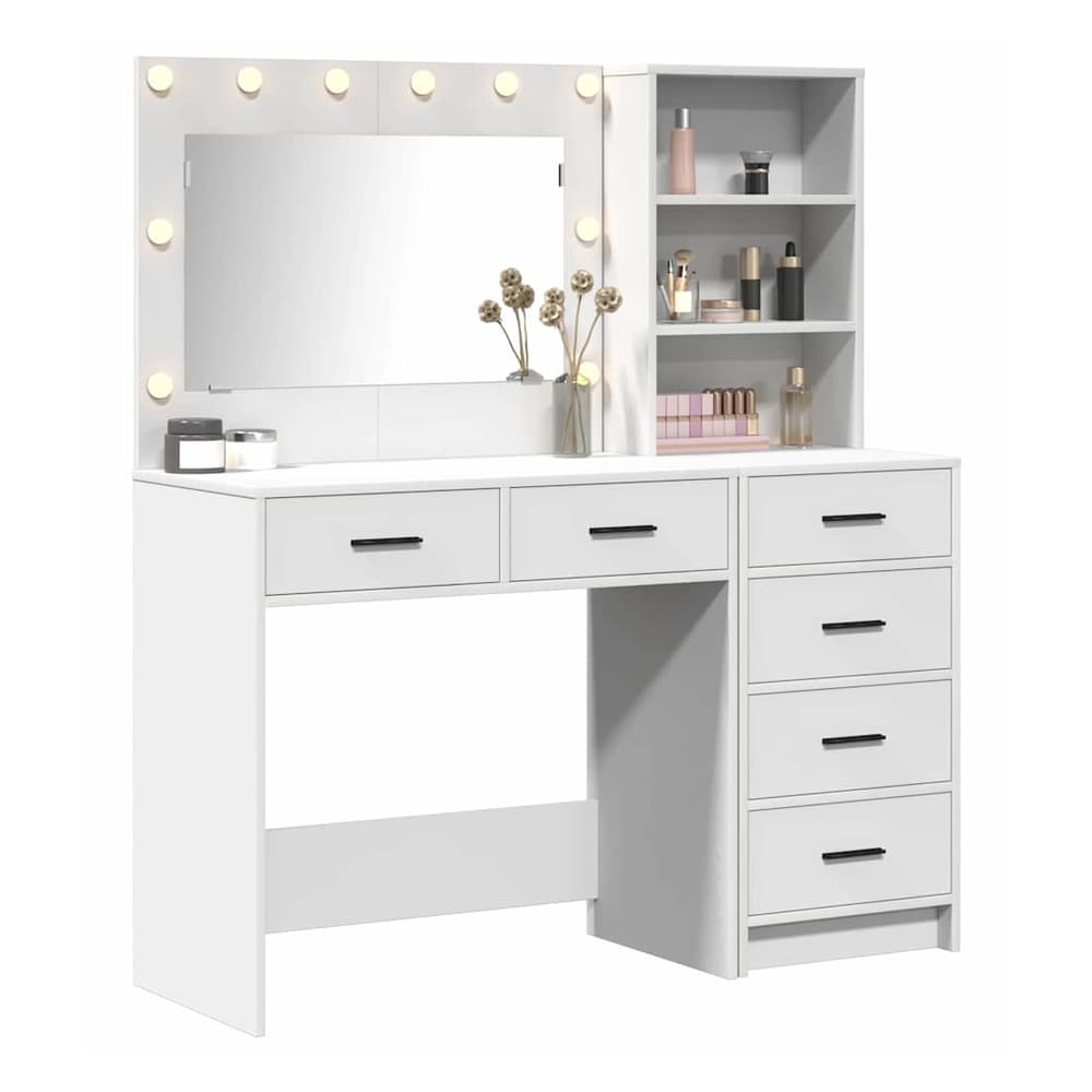 Dressing Table 2 pcs Brown 78.5 x 41 x 135 cm Engineered Wood White