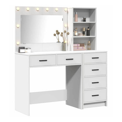 Dressing Table 2 pcs Brown 78.5 x 41 x 135 cm Engineered Wood White