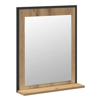 2 Piece Bathroom Cabinet Set Engineered Wood Artisan oak