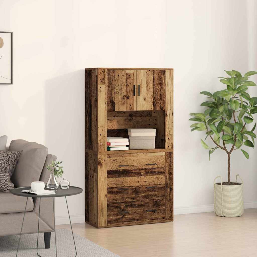 Highboard Engineered Wood Old wood