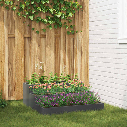 vidaXL Garden Planter 90 x 90 x 35 cm Cold-rolled Steel