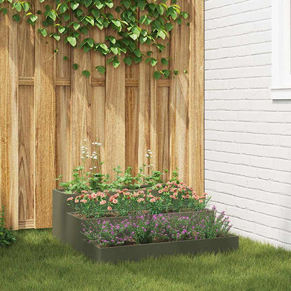 vidaXL Garden Planter 90 x 90 x 35 cm Cold-rolled Steel