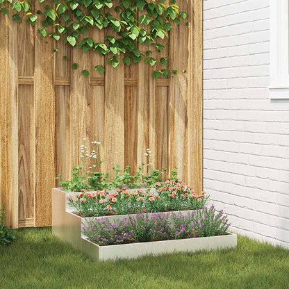 vidaXL Garden Planter 90 x 90 x 35 cm Cold-rolled Steel