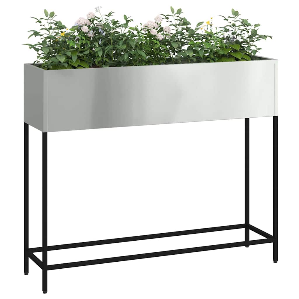 Raised Garden Planter Steel Galvanized steel 100 cm 82 cm