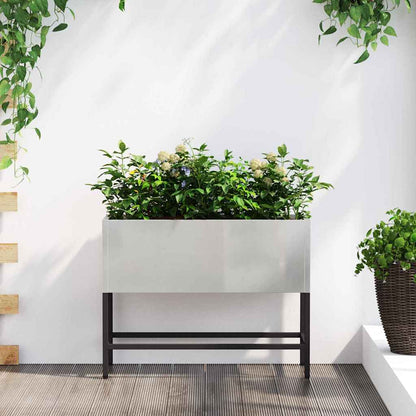 Raised Garden Planter Steel Stainless steel 60 cm 45 cm