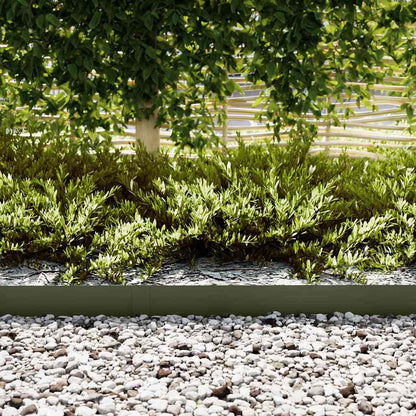 vidaXL Lawn Edging 10 pcs 100 x 0.05 x 15 cm Cold Rolled Steel 3