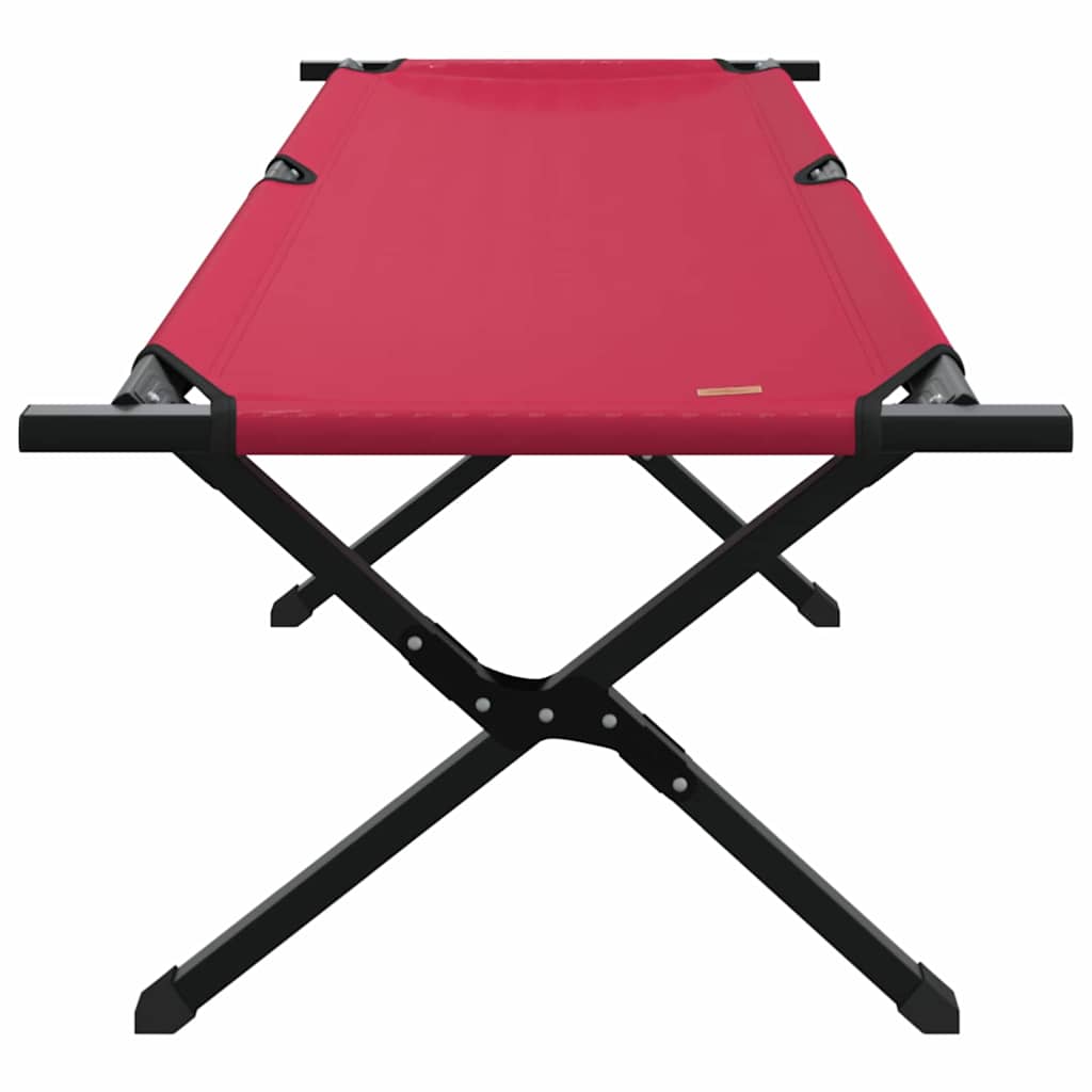 vidaXL Folding Camping Bed Folding Red 193 x 69 x 45 cm Oxford fabric 4