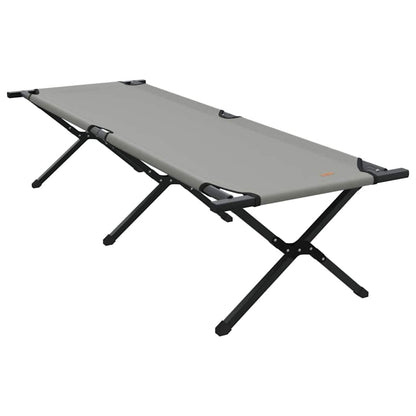 vidaXL Folding Camping Bed Folding Grey 193 x 69 x 45 cm Oxford fabric 2