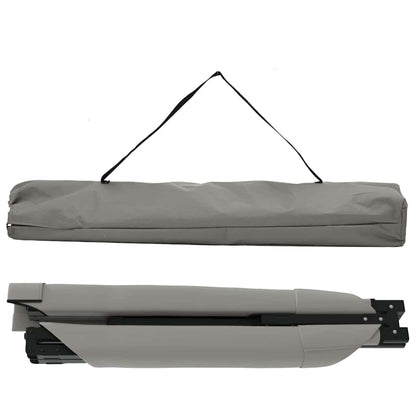 vidaXL Folding Camping Bed Folding Grey 193 x 69 x 45 cm Oxford fabric 5