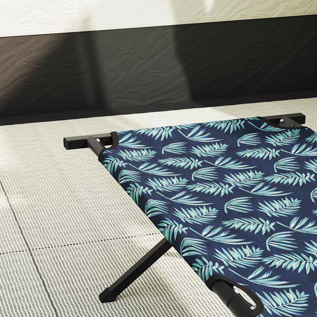 vidaXL Folding Camping Bed Leaf Forest 193 x 69 x 45 cm Oxford fabric 3