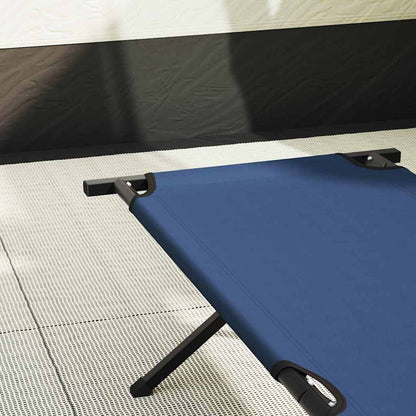 vidaXL Folding Camping Bed Folding Blue 210 x 80 x 46 cm Oxford fabric 3