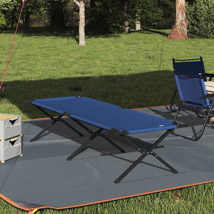 vidaXL Folding Camping Bed Folding Blue 210 x 80 x 46 cm Oxford fabric 1