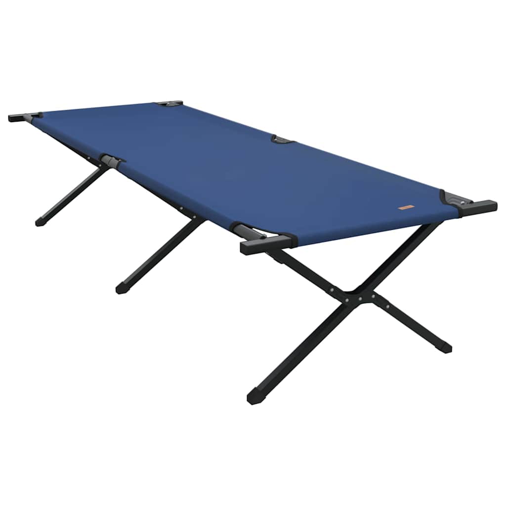 vidaXL Folding Camping Bed Folding Blue 210 x 80 x 46 cm Oxford fabric 2