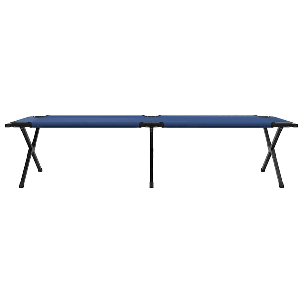 vidaXL Folding Camping Bed Folding Blue 210 x 80 x 46 cm Oxford fabric 6