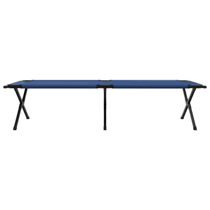 vidaXL Folding Camping Bed Folding Blue 210 x 80 x 46 cm Oxford fabric 6