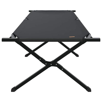 vidaXL Folding Camping Bed Manual Black 210 x 80 x 46 cm Oxford fabric 4
