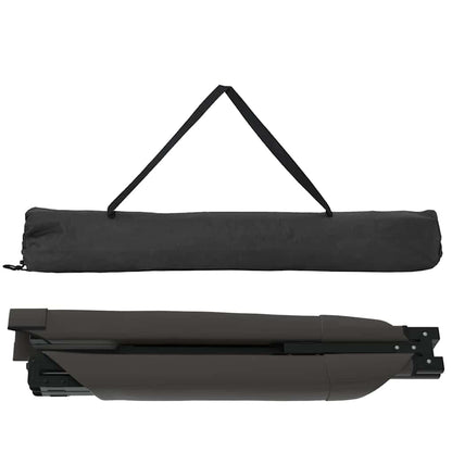 vidaXL Folding Camping Bed Manual Black 210 x 80 x 46 cm Oxford fabric 5