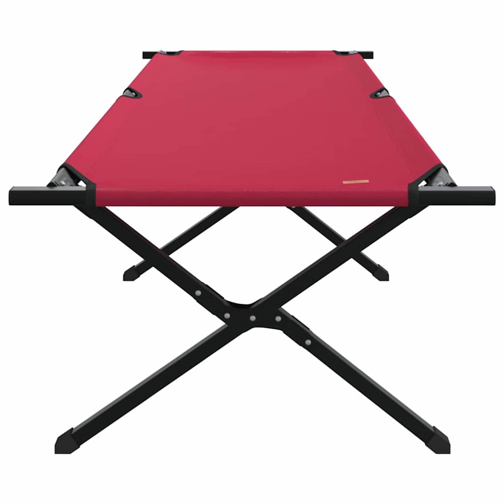vidaXL Folding Camping Bed Folding Red 210 x 80 x 46 cm Oxford fabric 4