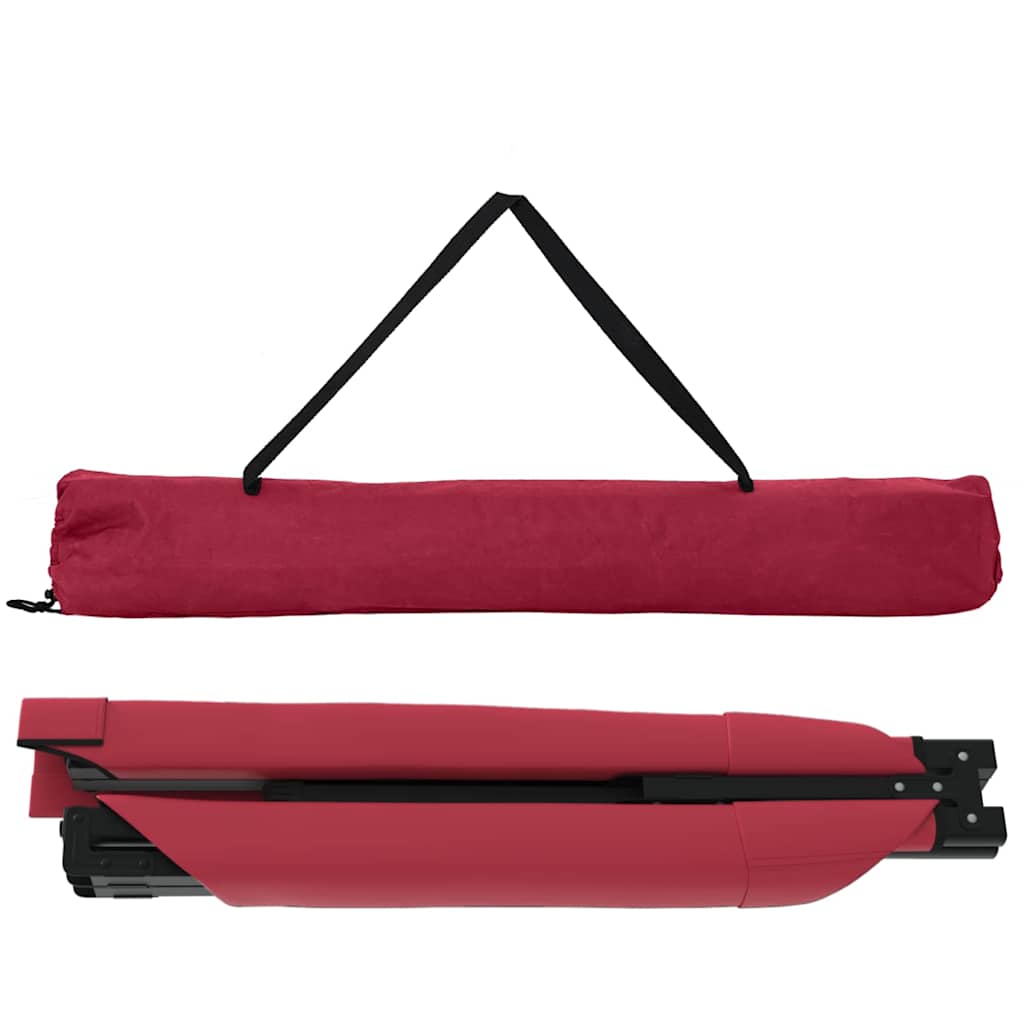 vidaXL Folding Camping Bed Folding Red 210 x 80 x 46 cm Oxford fabric 5