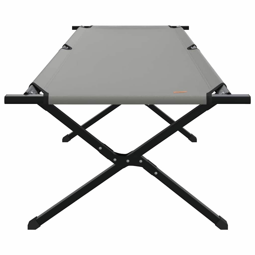 vidaXL Folding Camping Bed Folding Grey 210 x 80 x 46 cm Oxford fabric 4