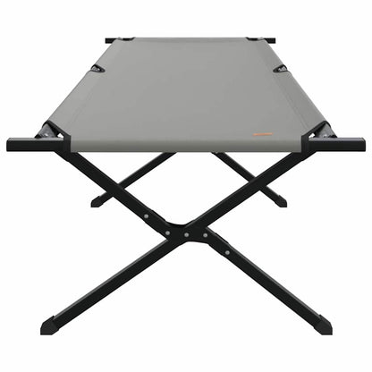 vidaXL Folding Camping Bed Folding Grey 210 x 80 x 46 cm Oxford fabric 4