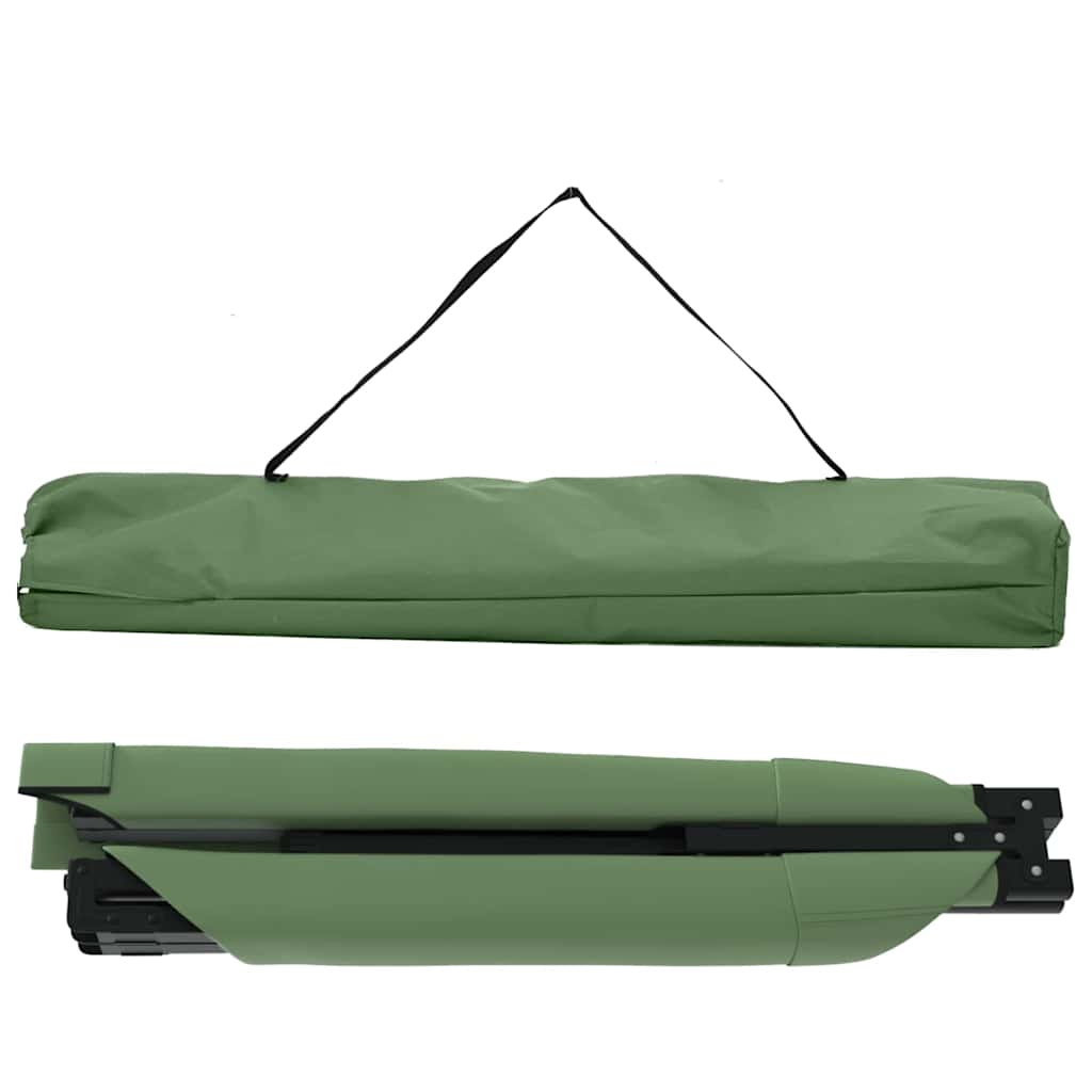 vidaXL Folding Camping Bed Manual Green 210 x 80 x 46 cm Oxford fabric 5