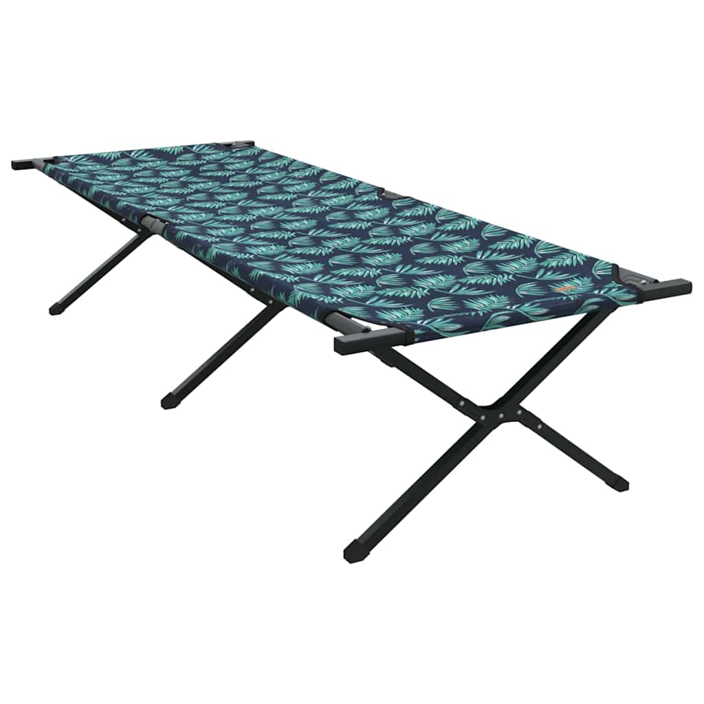 vidaXL Folding Camping Bed Leaf Forest 210 x 80 x 46 cm Oxford fabric 2