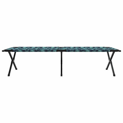 vidaXL Folding Camping Bed Leaf Forest 210 x 80 x 46 cm Oxford fabric 6