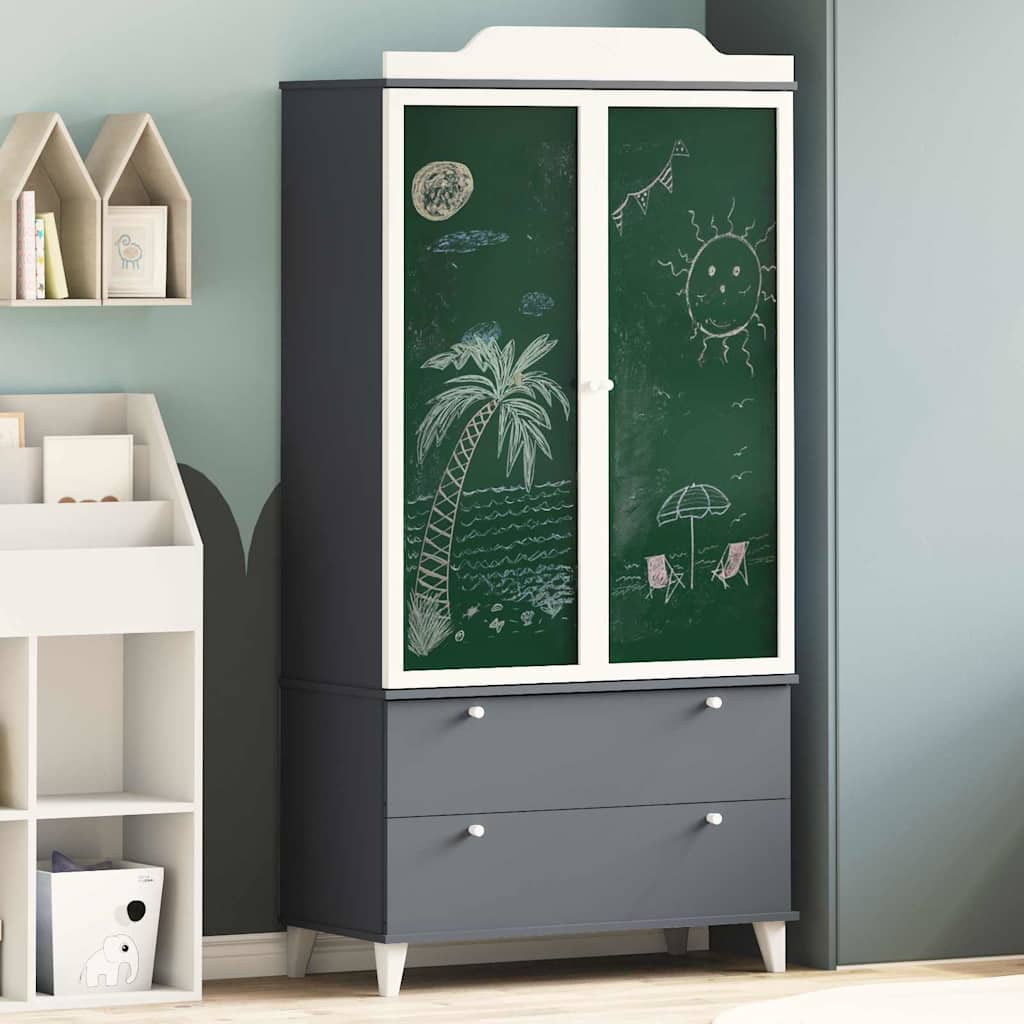 vidaXL Kids Creative Storage ROROS Grey and White 90 x 45 x 180 cm 1